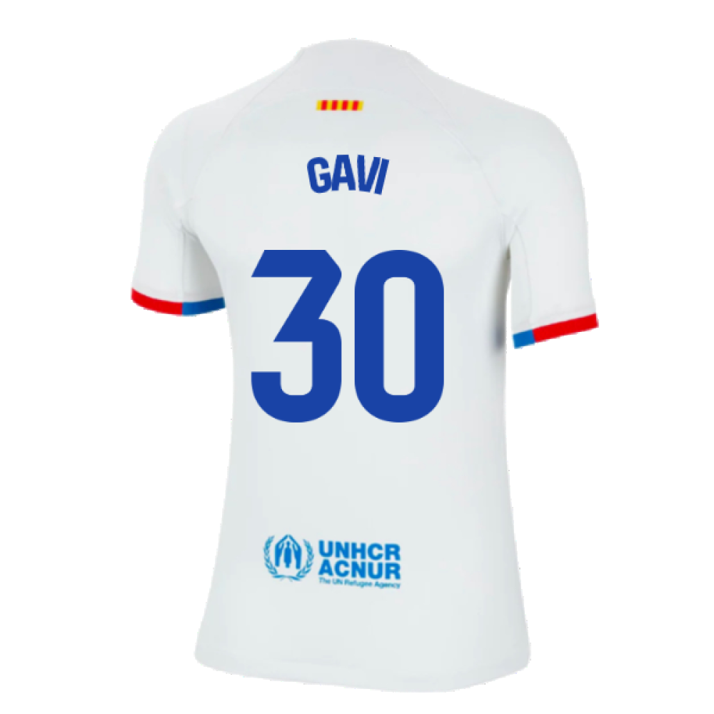 2023-2024 Barcelona Away Shirt (Kids) (Gavi 30)