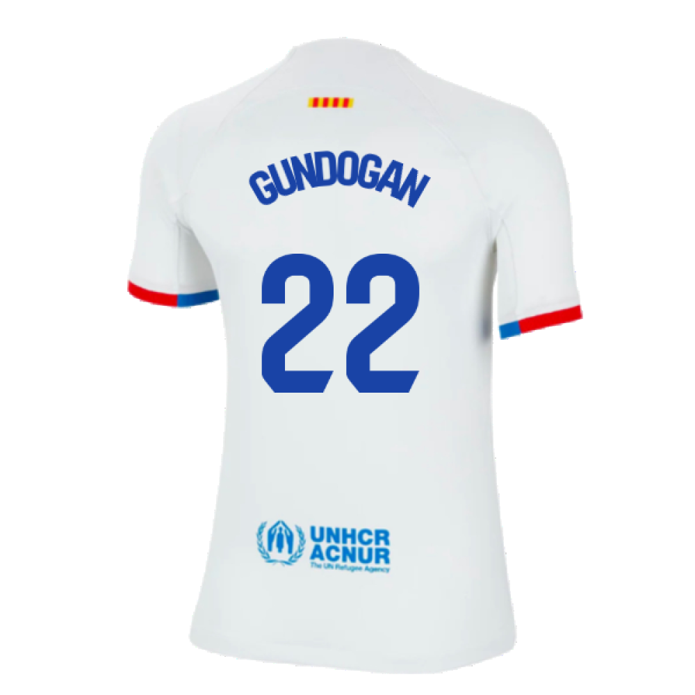 2023-2024 Barcelona Away Shirt (Kids) (Gundogan 22)