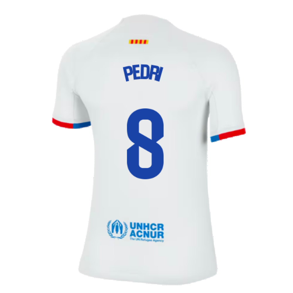 2023-2024 Barcelona Away Shirt (Ladies) (Pedri 8)