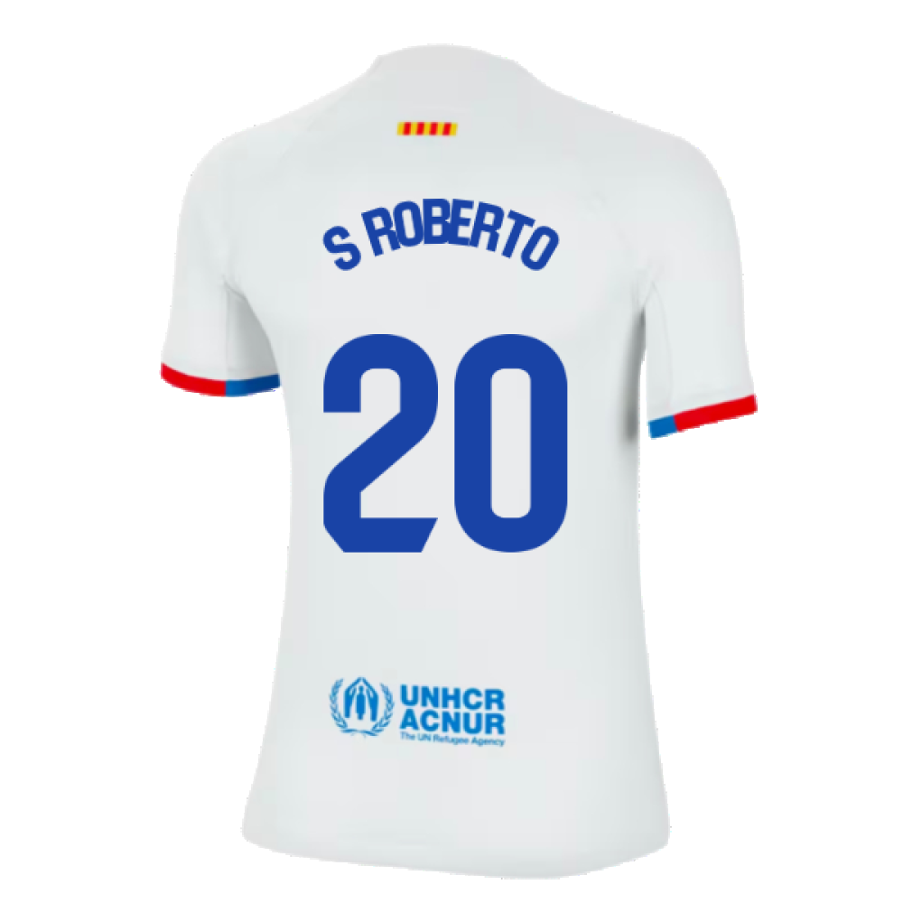 2023-2024 Barcelona Away Shirt (Ladies) (S Roberto 20)