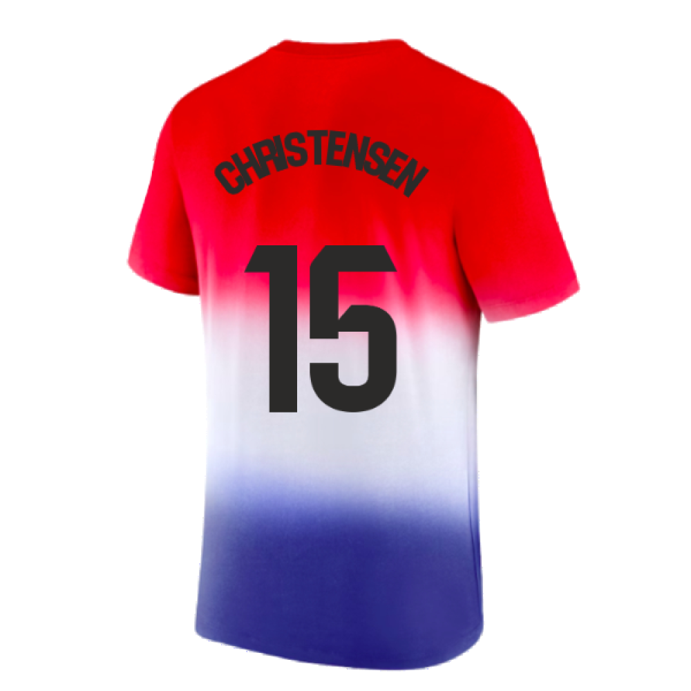 2023-2024 Barcelona Crest Tee (Blue) (Christensen 15)