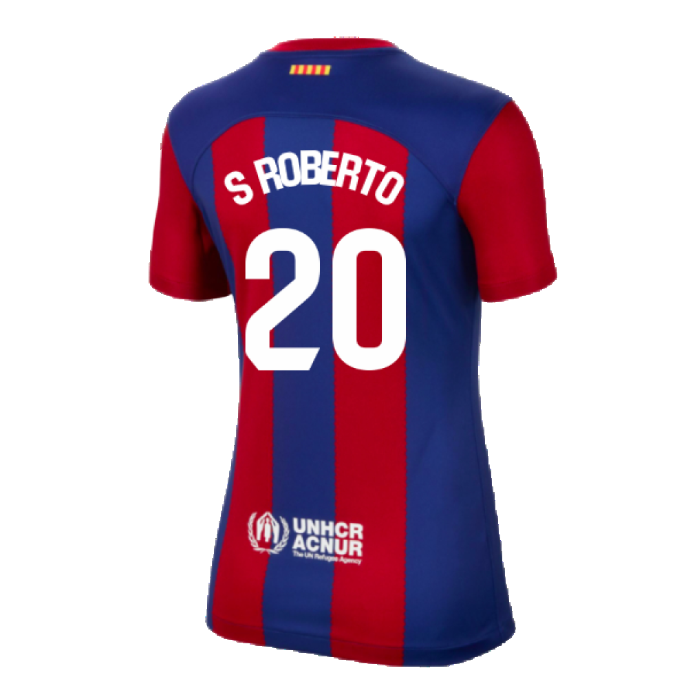 2023-2024 Barcelona Home Shirt (Ladies) (S Roberto 20)