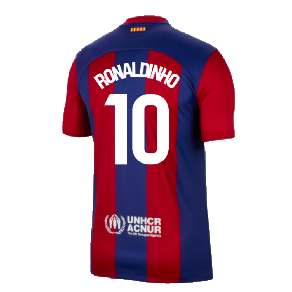 2023-2024 Barcelona Home Shirt (Ronaldinho 10)