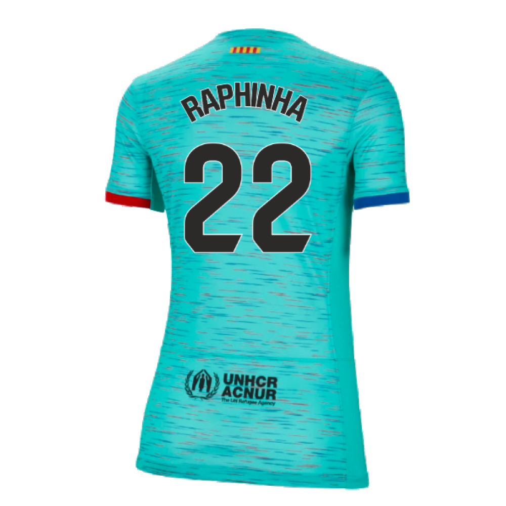 2023-2024 Barcelona Third Shirt (Ladies) (Raphinha 22)