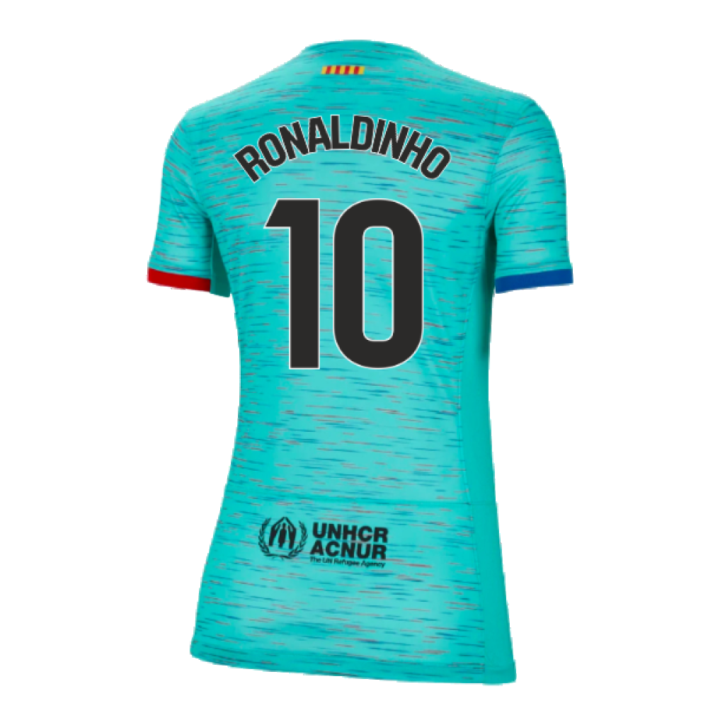 2023-2024 Barcelona Third Shirt (Ladies) (Ronaldinho 10)