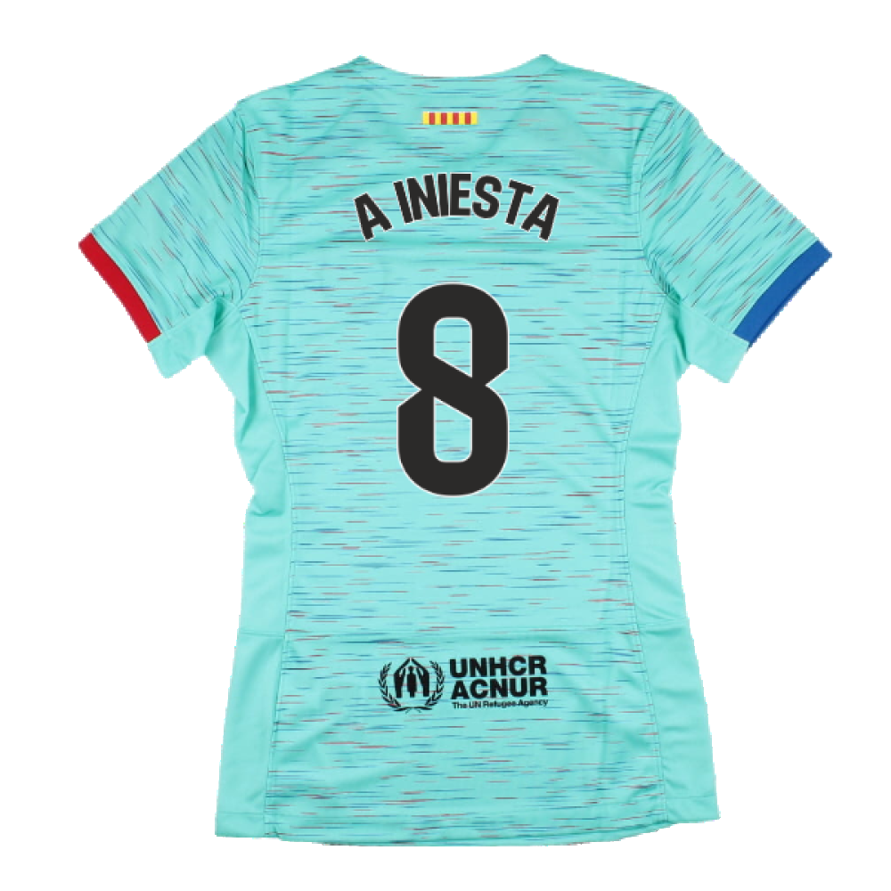 2023-2024 Barcelona Third Shirt (Womens) (A Iniesta 8)