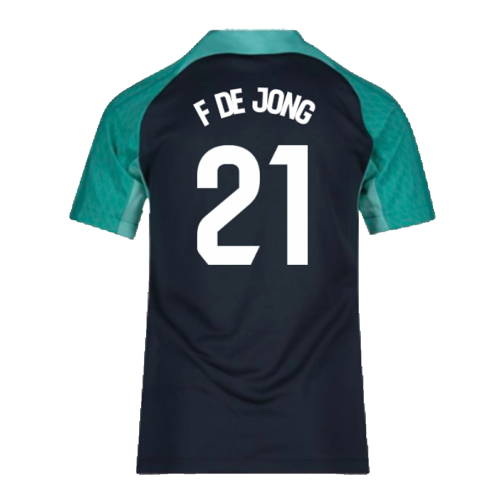 2023-2024 Barcelona Training Shirt (Thunder) - Kids (F De Jong 21)