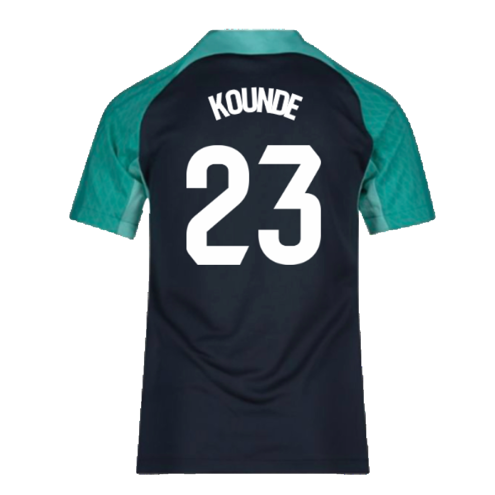 2023-2024 Barcelona Training Shirt (Thunder) - Kids (Kounde 23)