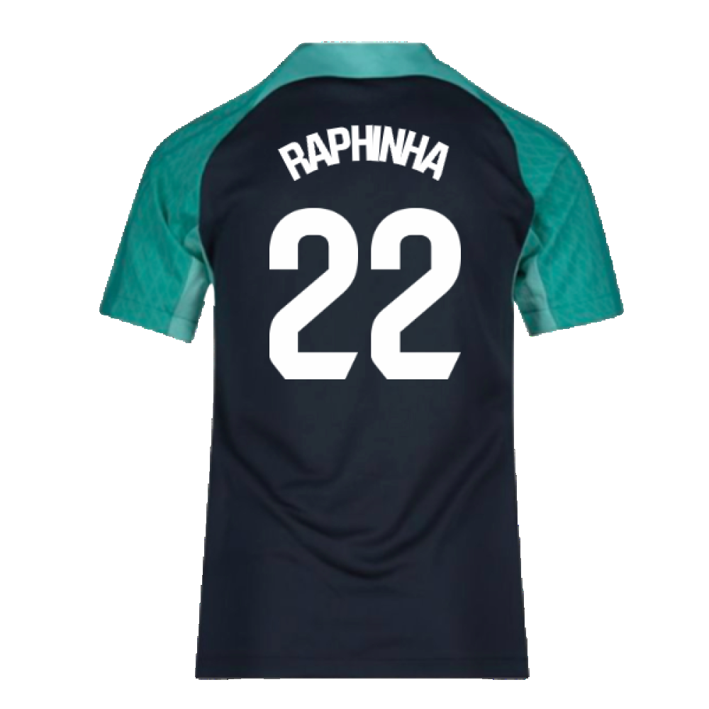 2023-2024 Barcelona Training Shirt (Thunder) - Kids (Raphinha 22)