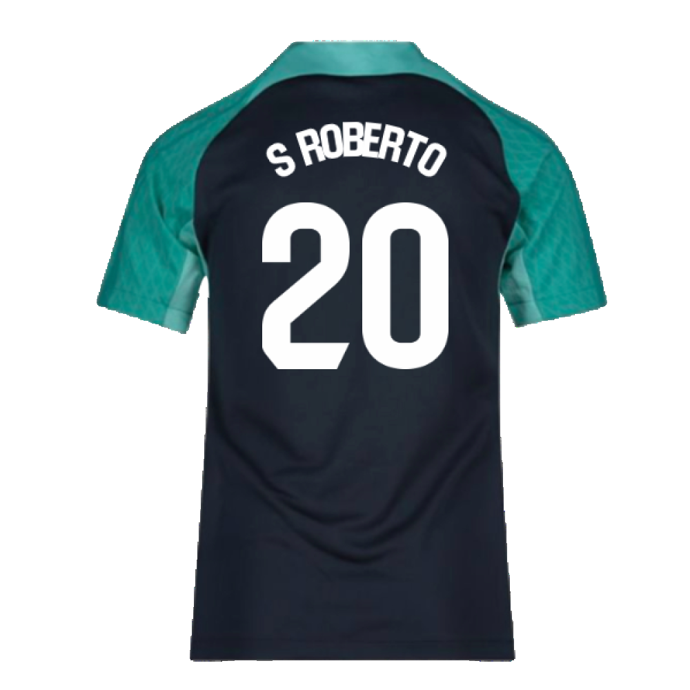 2023-2024 Barcelona Training Shirt (Thunder) - Kids (S Roberto 20)