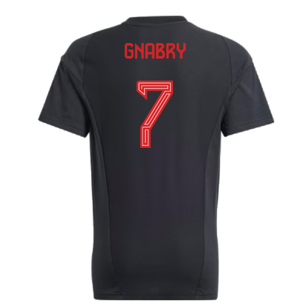 2023-2024 Bayern Munich Core Tee (Black) - Kids (Gnabry 7)