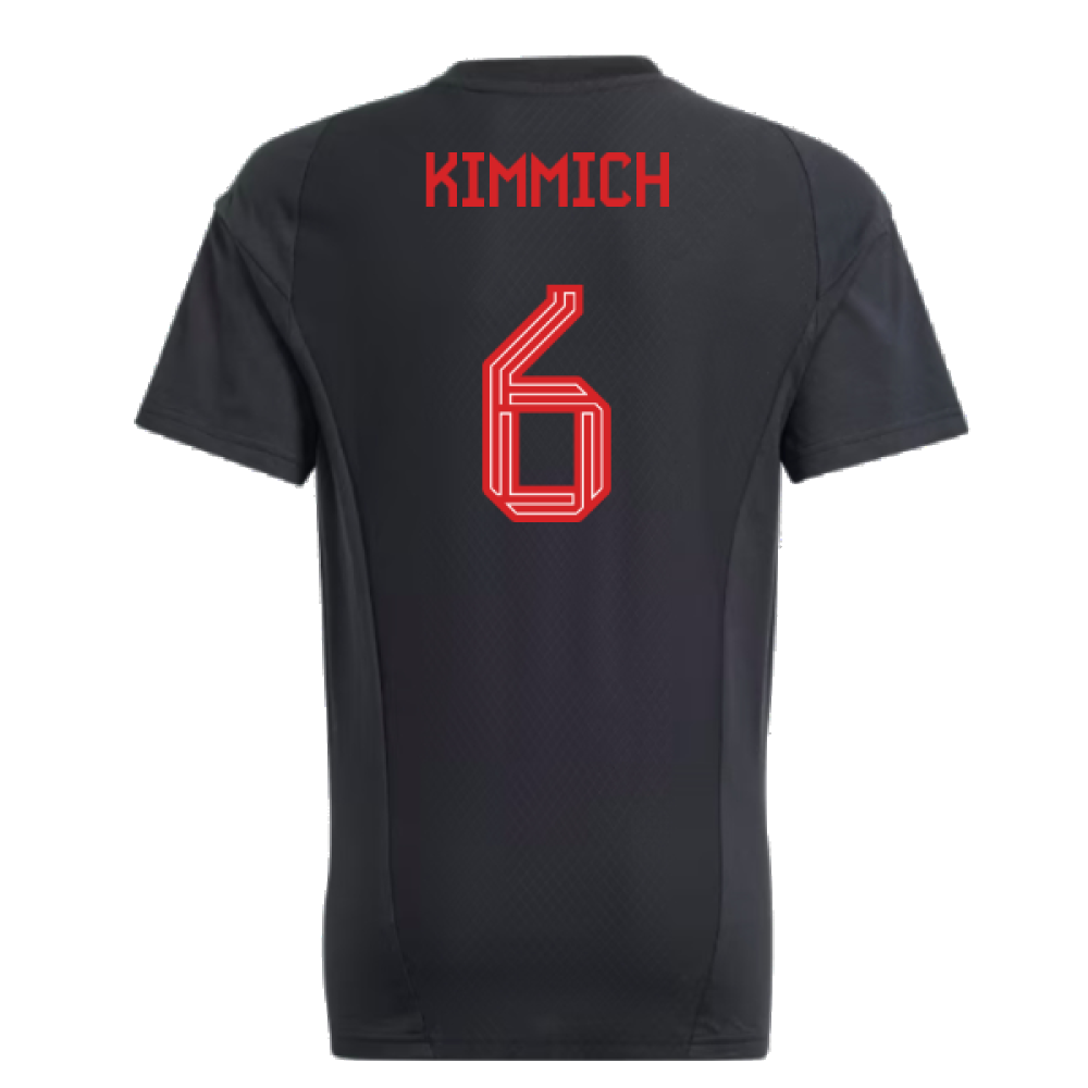 2023-2024 Bayern Munich Core Tee (Black) - Kids (Kimmich 6)