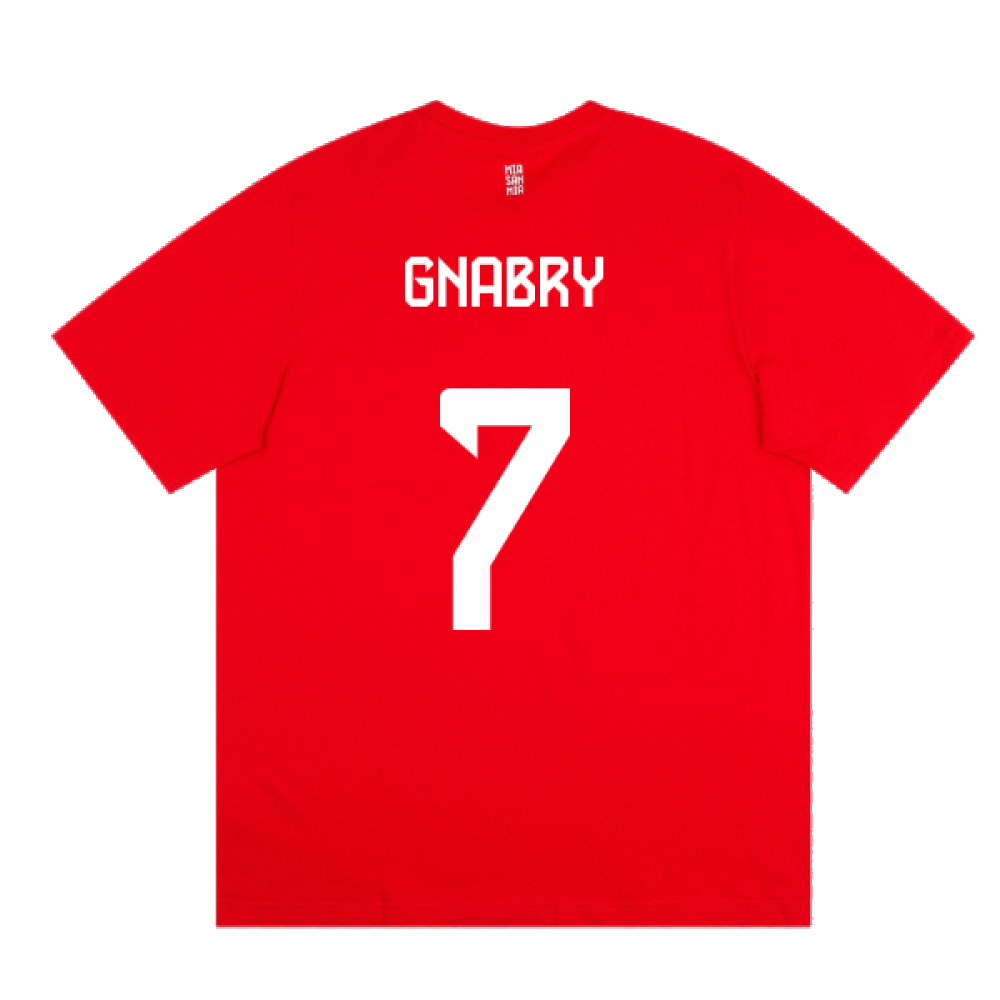 2023-2024 Bayern Munich DNA Tee (Red) (Gnabry 7)