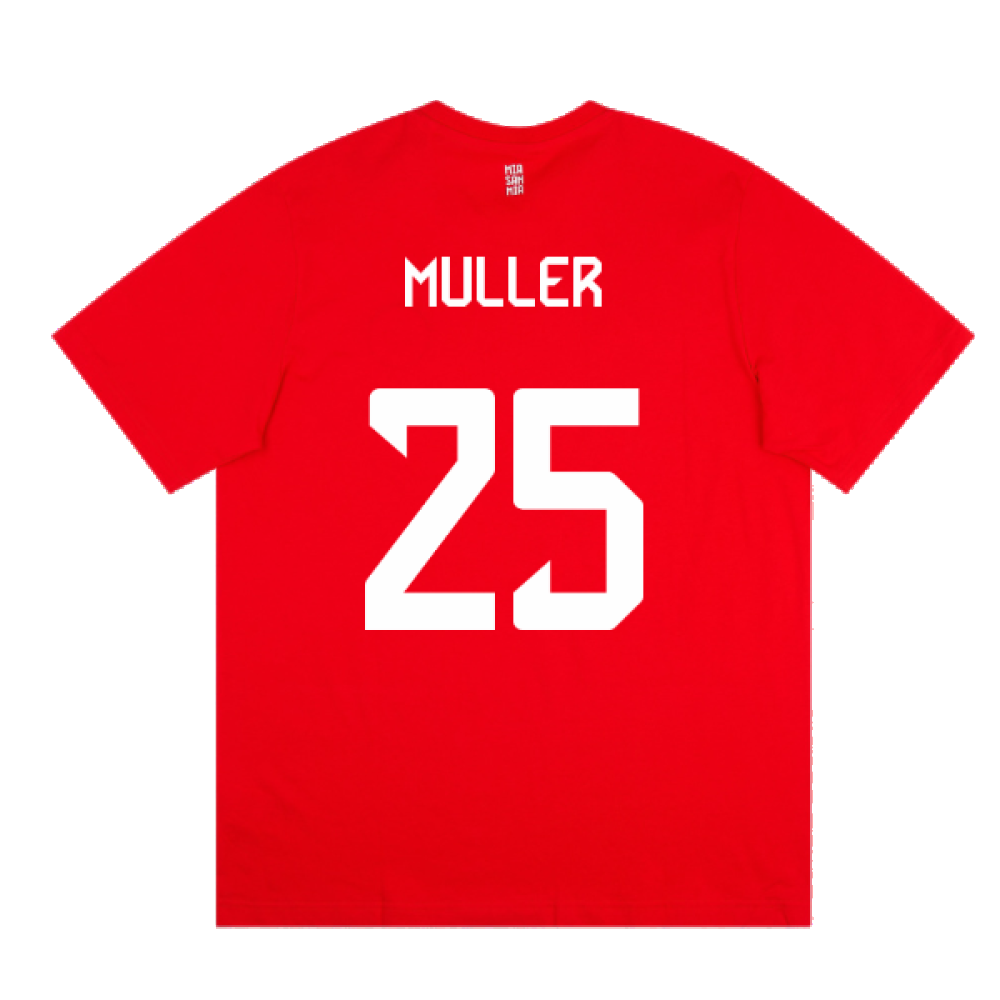 2023-2024 Bayern Munich DNA Tee (Red) (Muller 25)