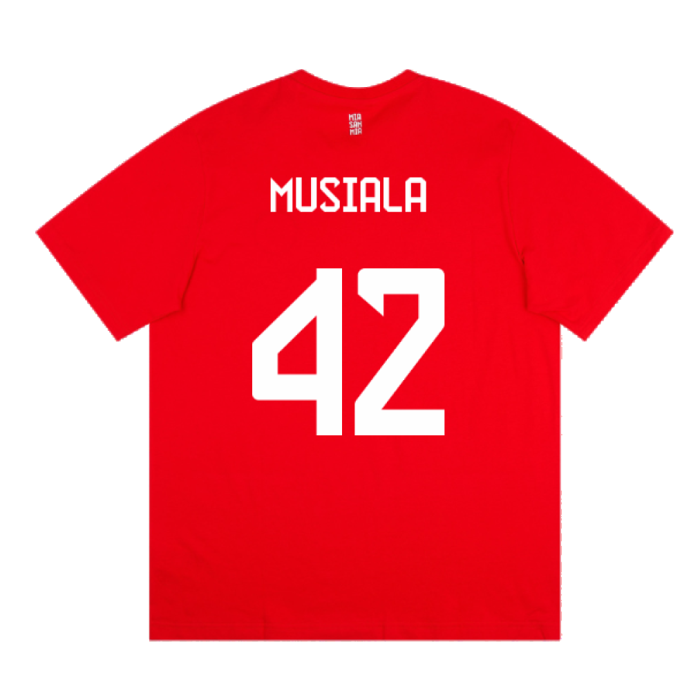 2023-2024 Bayern Munich DNA Tee (Red) (Musiala 42)