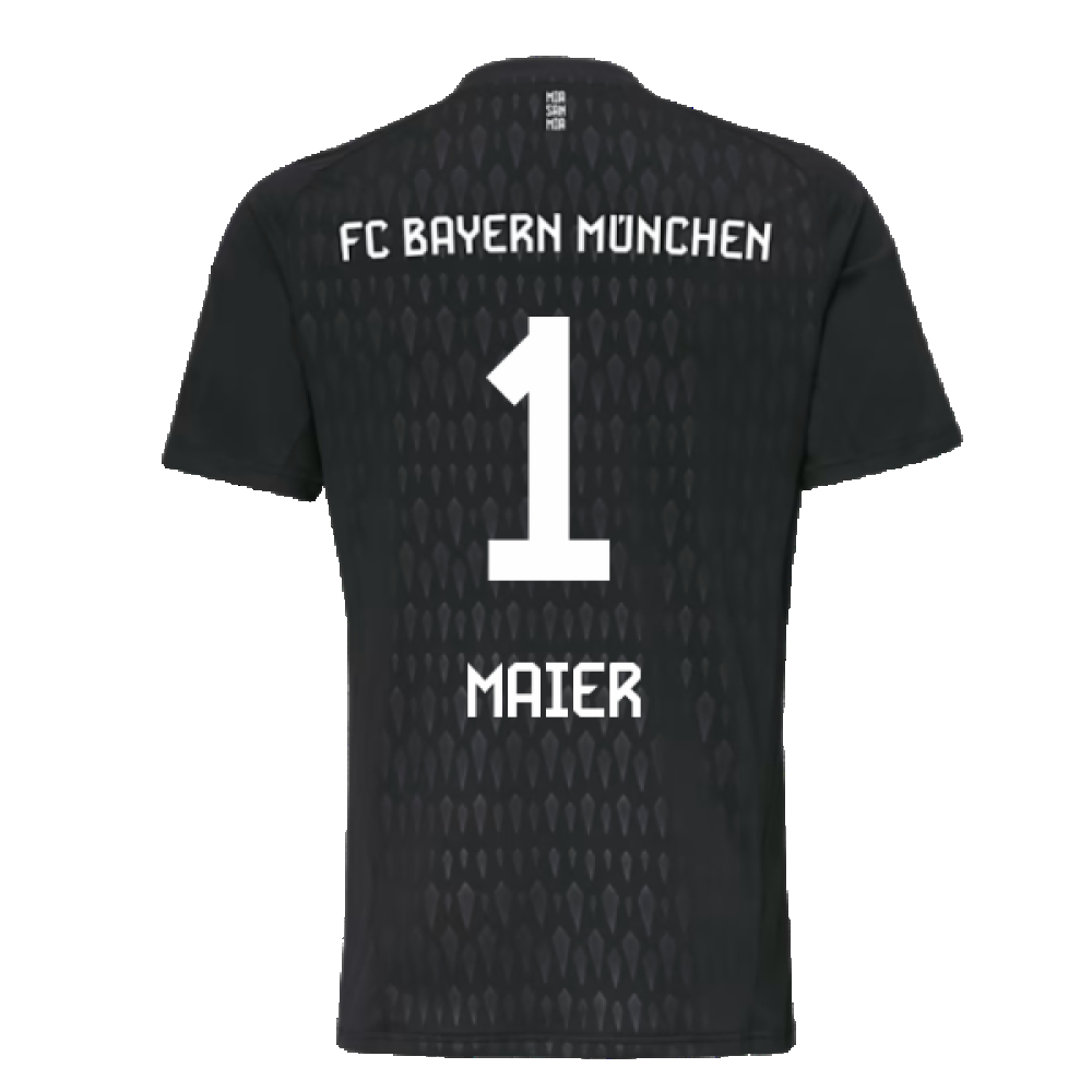 2023-2024 Bayern Munich Goalkeeper Shirt (Black) (MAIER 1)