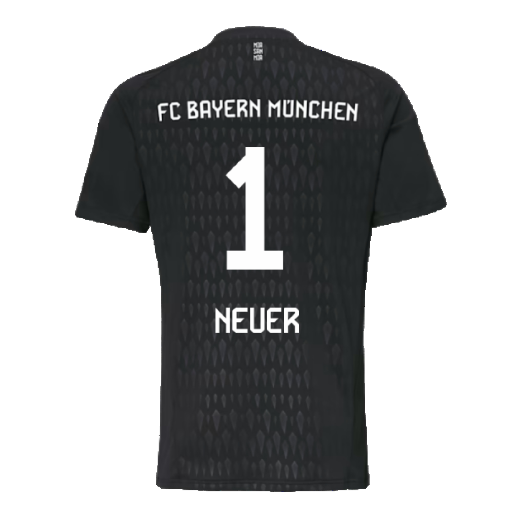 2023-2024 Bayern Munich Goalkeeper Shirt (Black) (NEUER 1)