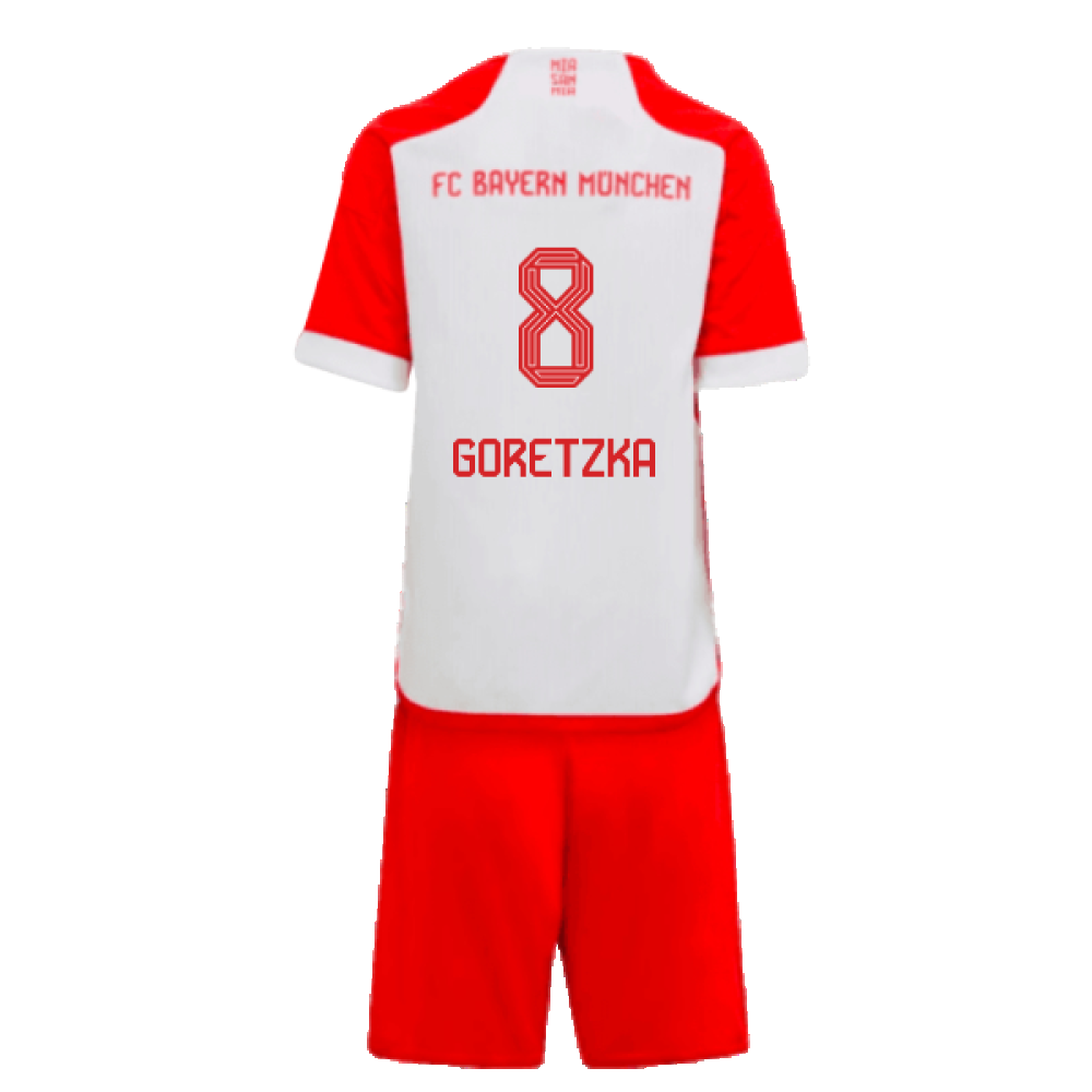 2023-2024 Bayern Munich Home Mini Kit (Goretzka 8)