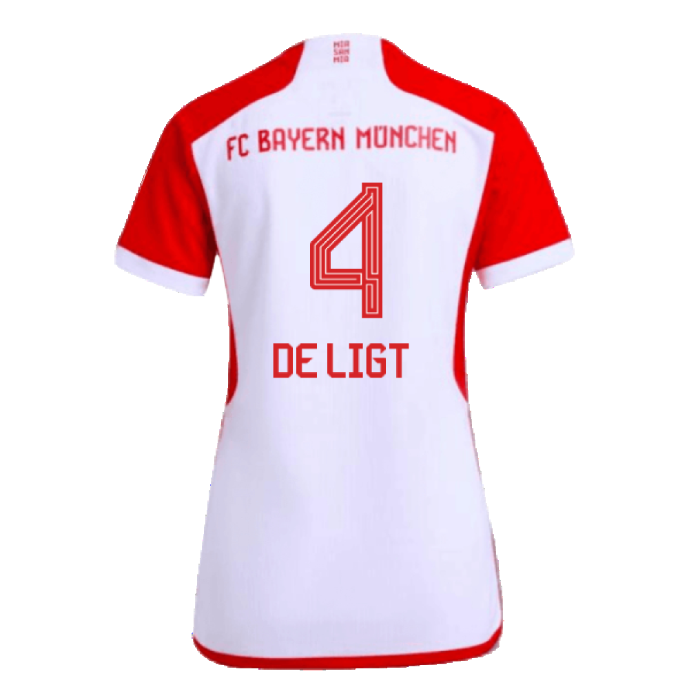 2023-2024 Bayern Munich Home Shirt (Ladies) (De Ligt 4)