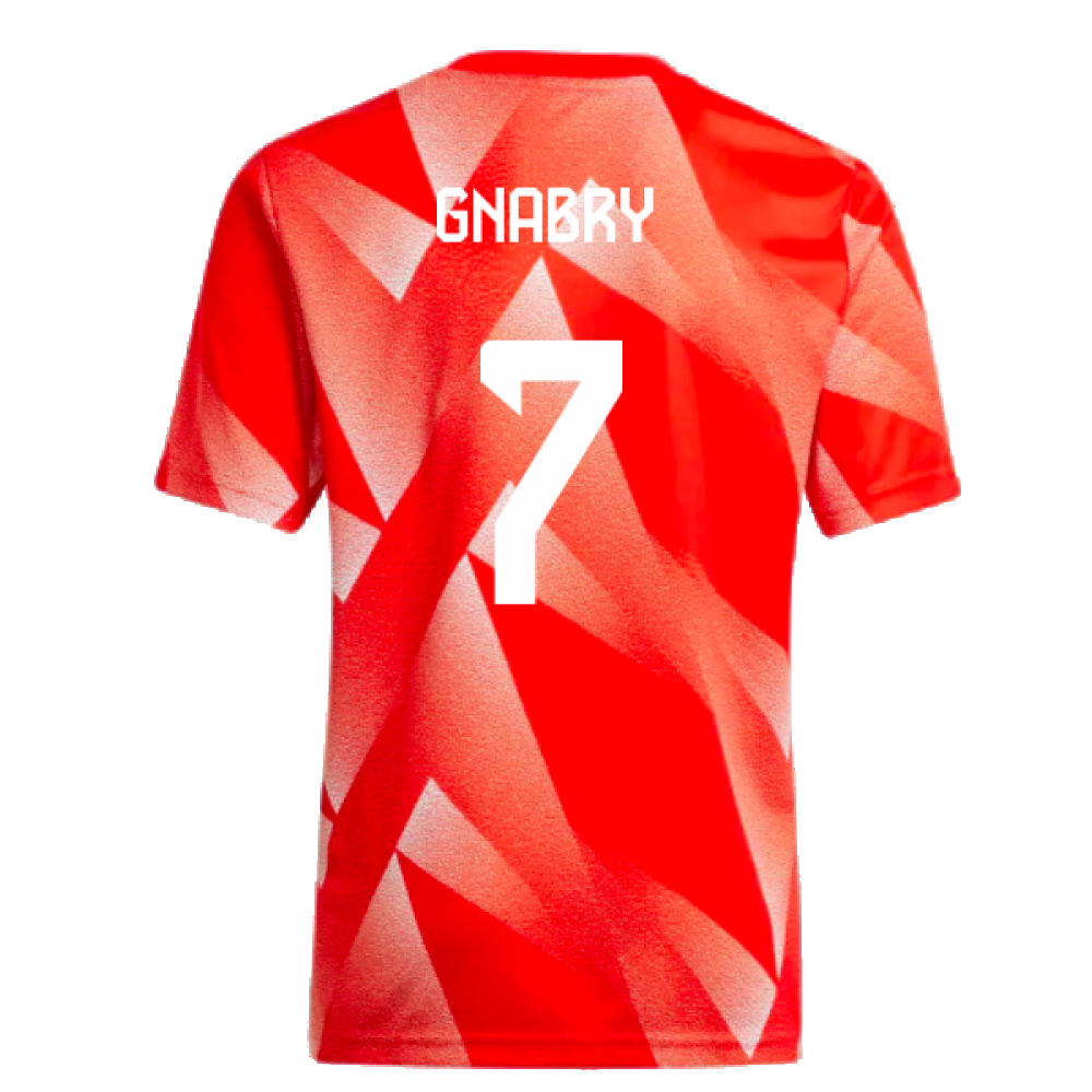 2023-2024 Bayern Munich Pre-Match Shirt (Red) - Kids (Gnabry 7)