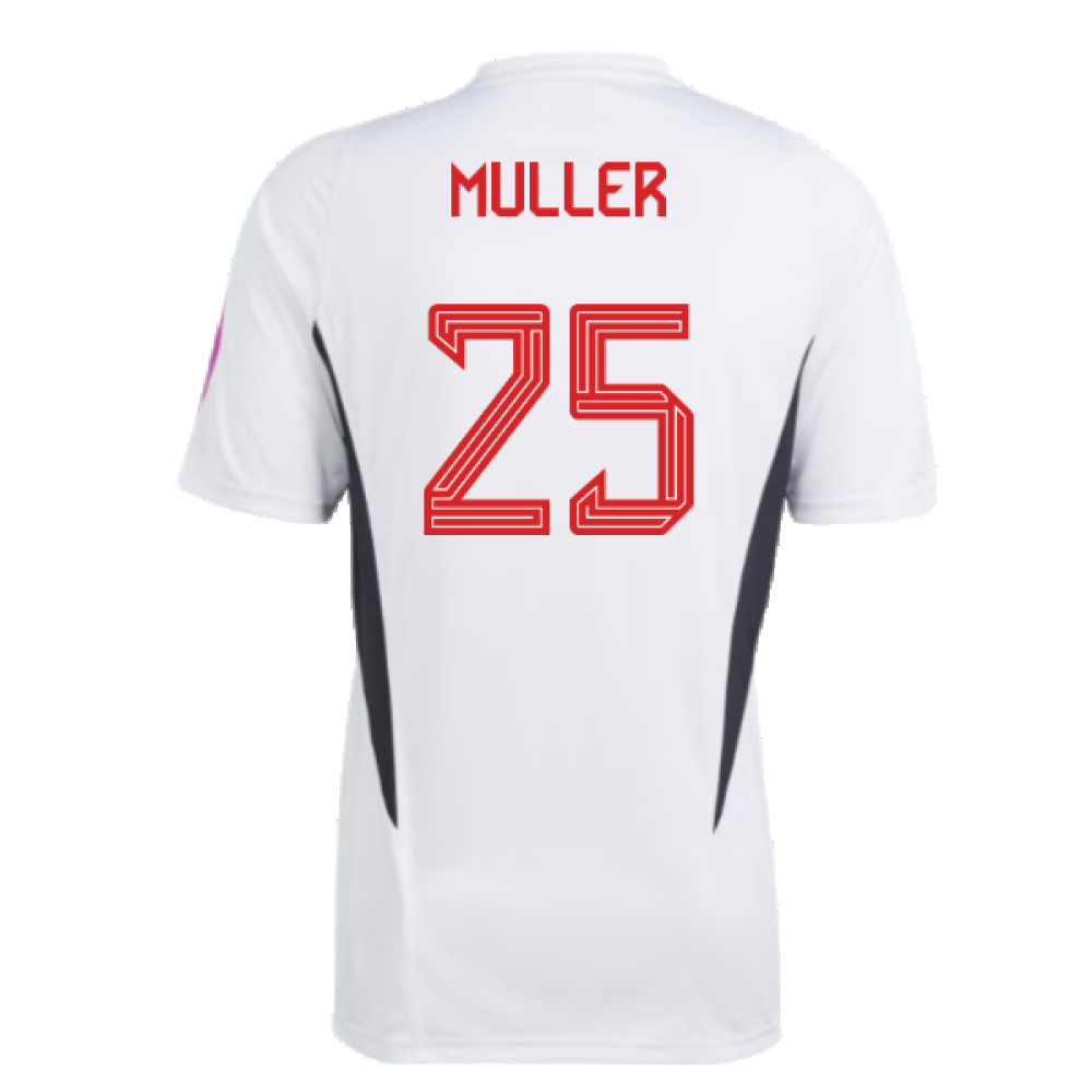 2023-2024 Bayern Munich Training Shirt (White) (Muller 25)