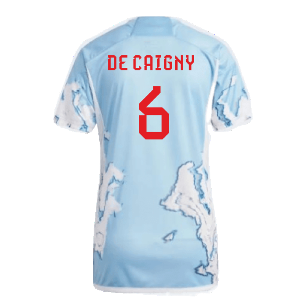 2023-2024 Belgium Away Shirt (Ladies) (De Caigny 6)