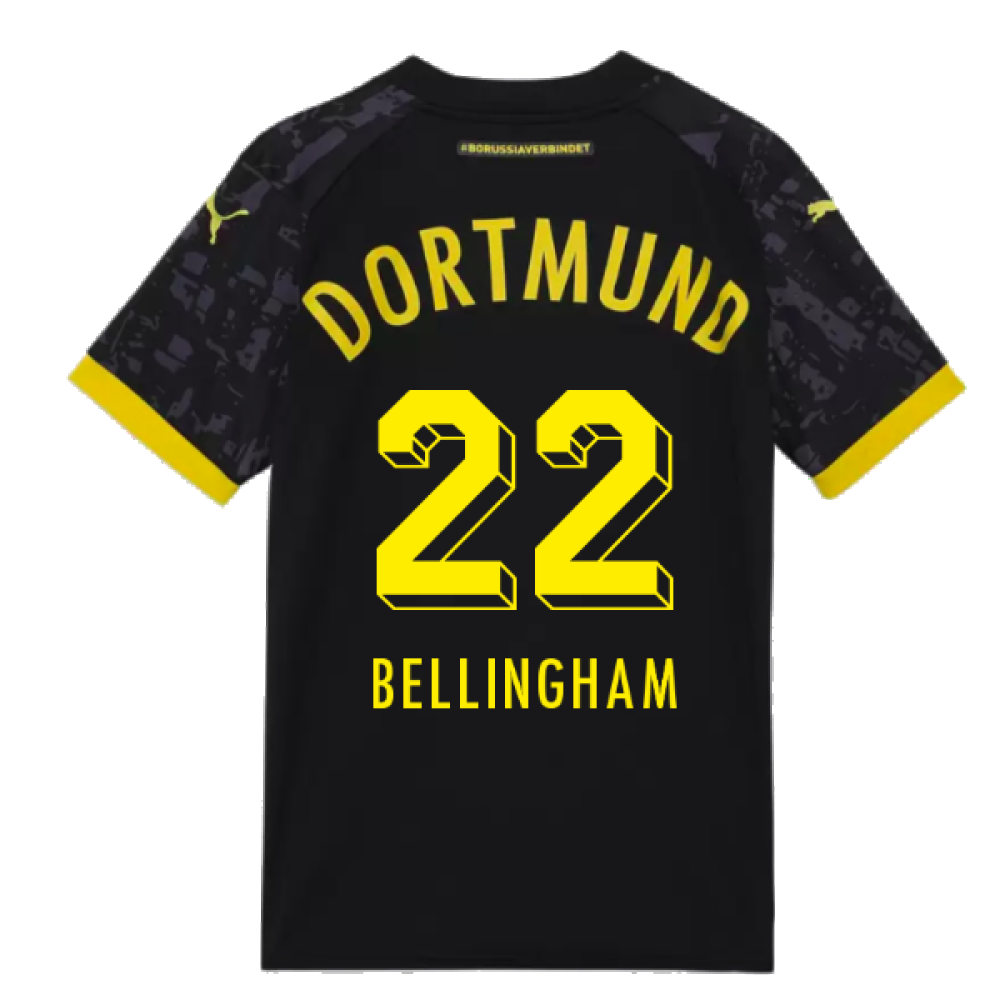 2023-2024 Borussia Dortmund Away Shirt (Kids) (Bellingham 22)