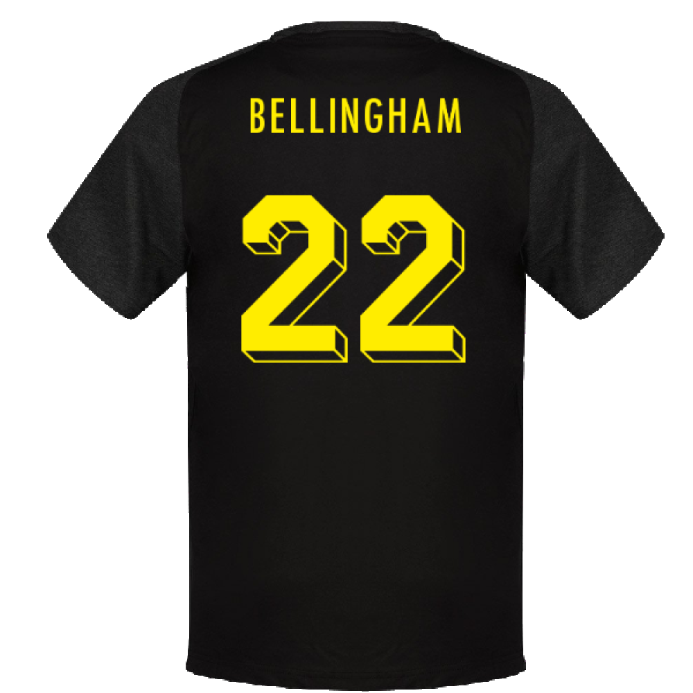 2023-2024 Borussia Dortmund Casuals Tee (Black) (Bellingham 22)