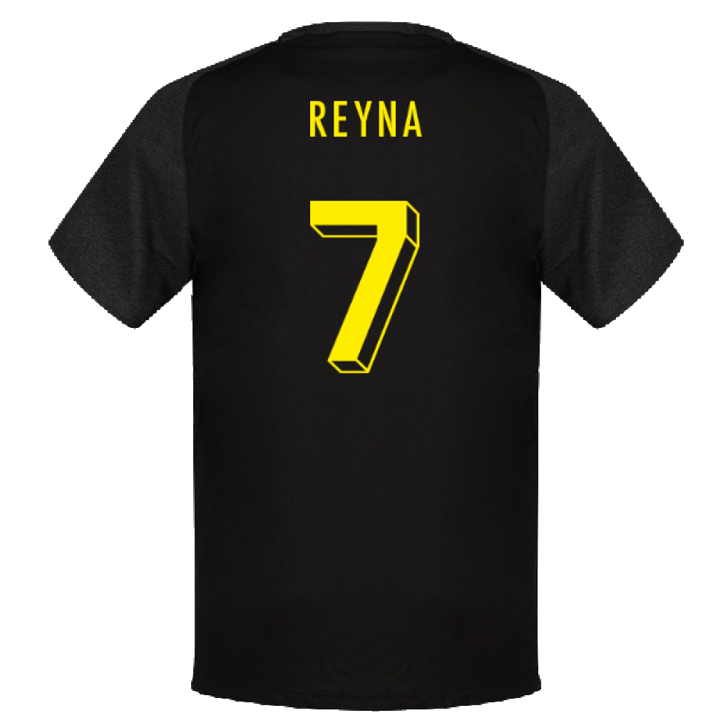 2023-2024 Borussia Dortmund Casuals Tee (Black) (Reyna 7)