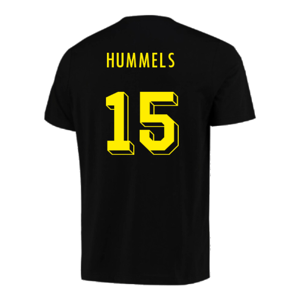 2023-2024 Borussia Dortmund FtblCore AOP Tee (Black) (Hummels 15)