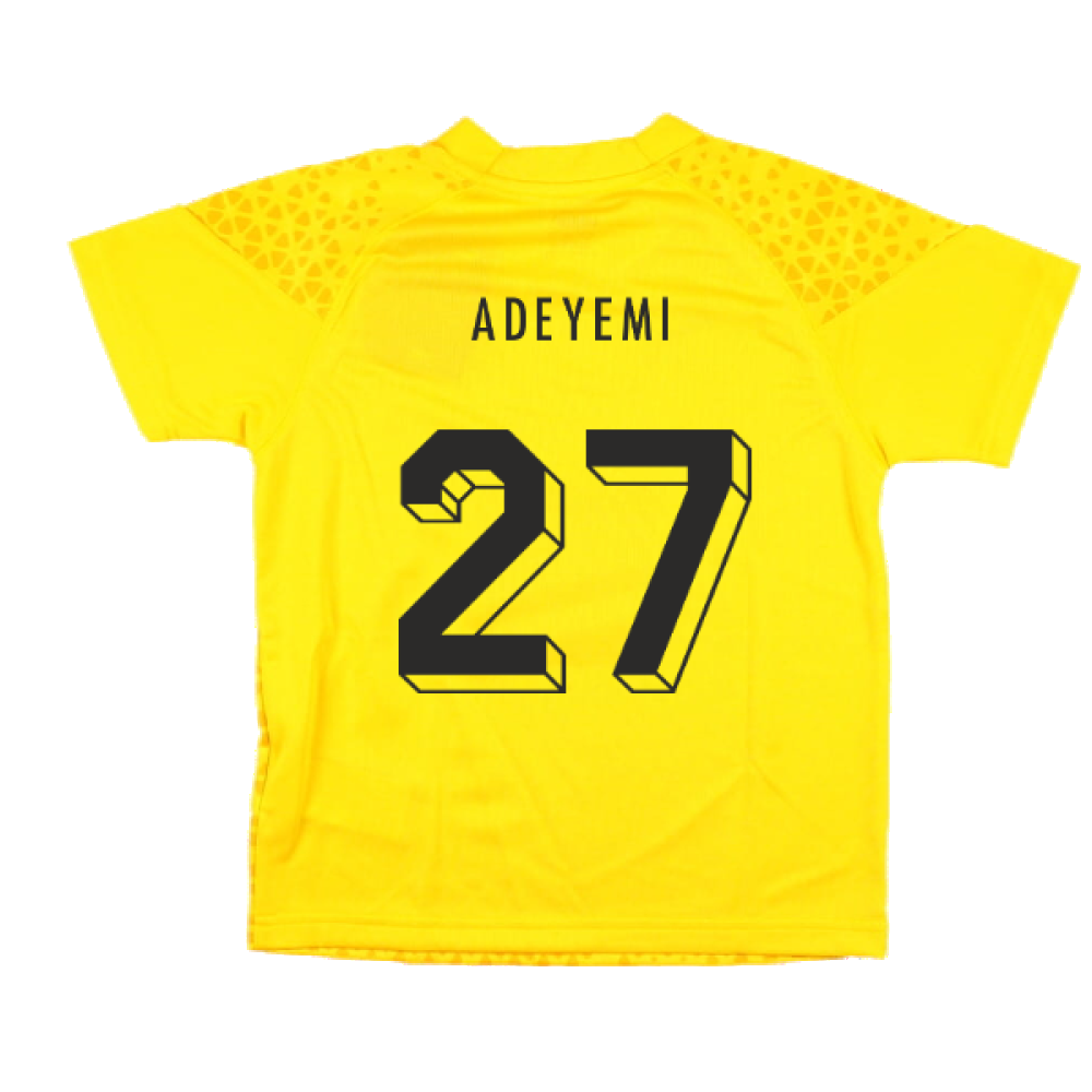 2023-2024 Borussia Dortmund Training Jersey (Yellow) - Kids (Adeyemi 27)