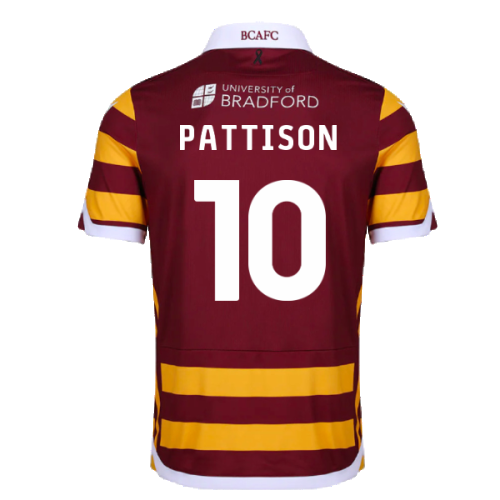 2023-2024 Bradford City Home Shirt (Pattison 10)