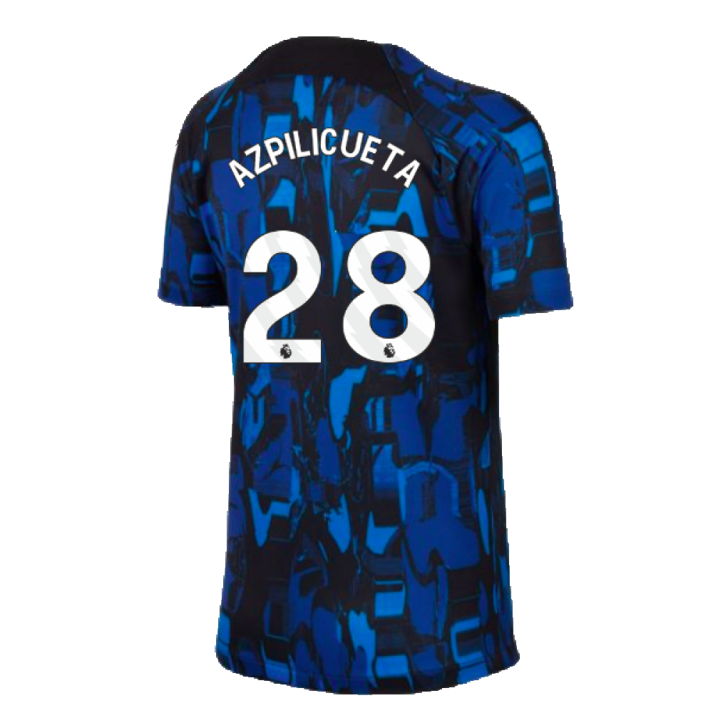 2023-2024 Chelsea Academy Pro Tee (Blue) - Kids (AZPILICUETA 28)