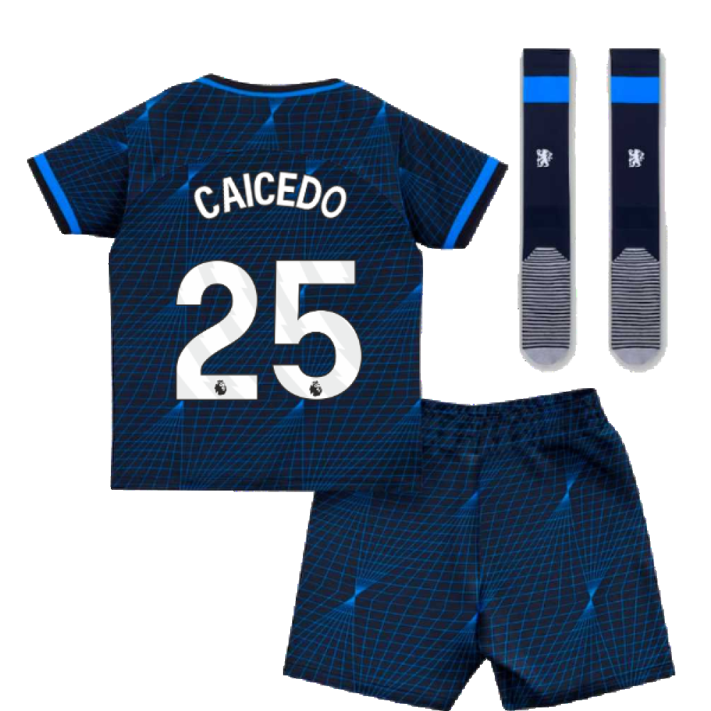 2023-2024 Chelsea Away Mini Kit (Caicedo 25)