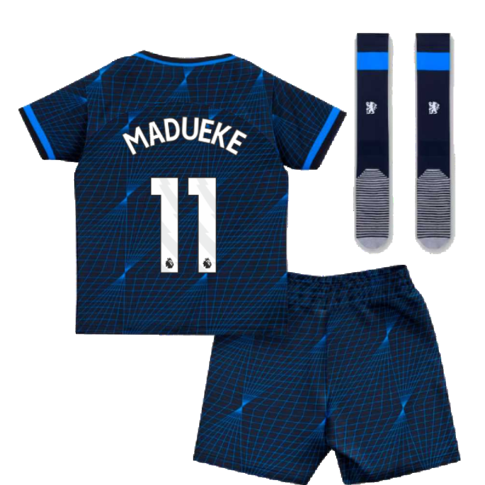 2023-2024 Chelsea Away Mini Kit (MADUEKE 11)