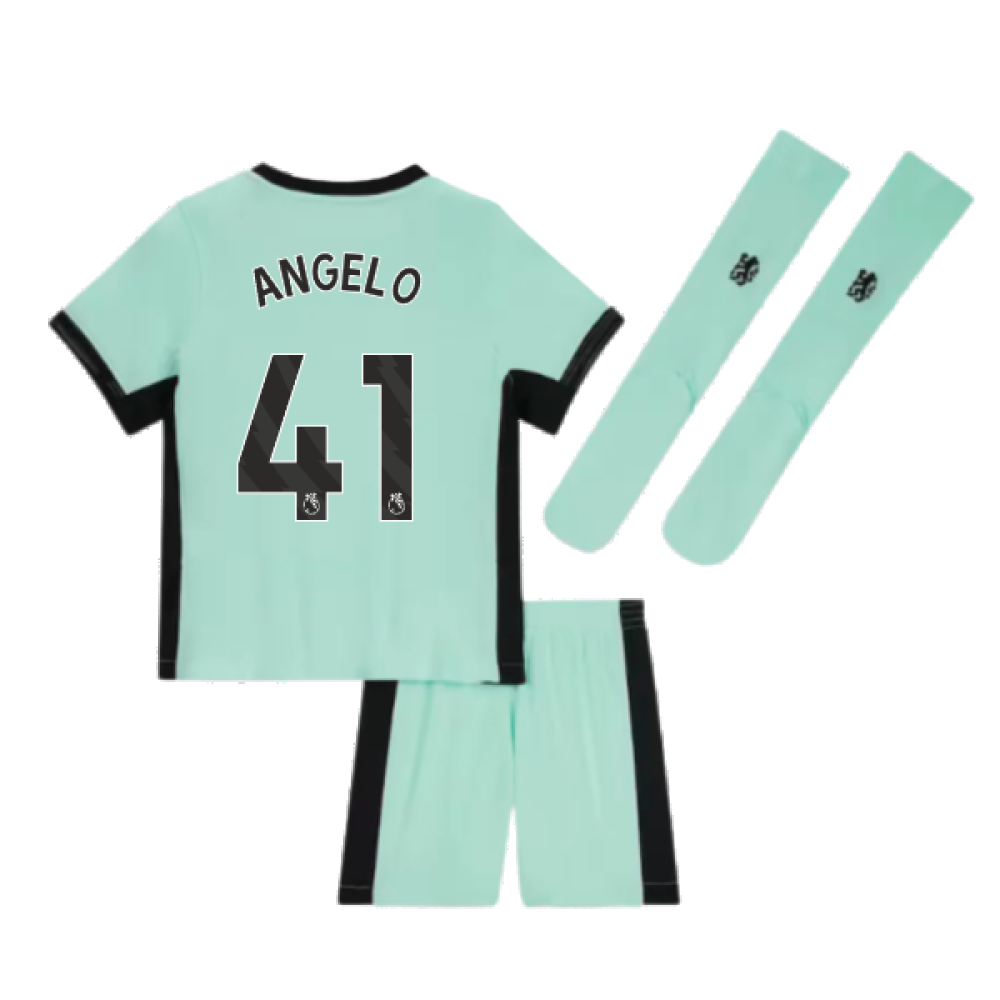 2023-2024 Chelsea Little Boys Third Mini Kit (Angelo 41)