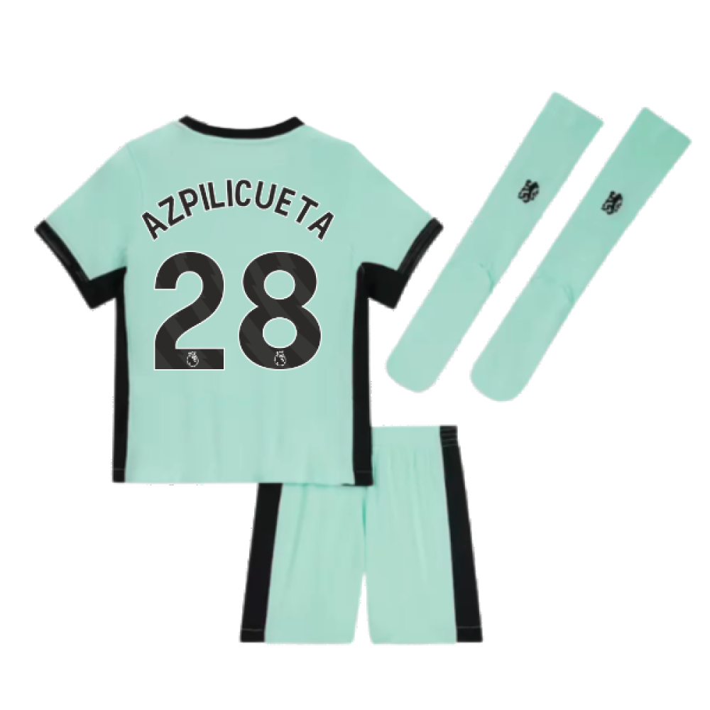 2023-2024 Chelsea Little Boys Third Mini Kit (AZPILICUETA 28)