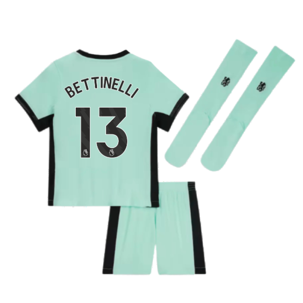 2023-2024 Chelsea Little Boys Third Mini Kit (Bettinelli 13)