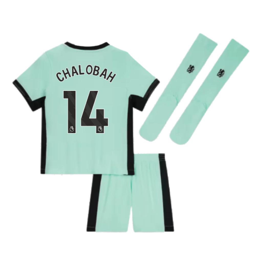 2023-2024 Chelsea Little Boys Third Mini Kit (Chalobah 14)