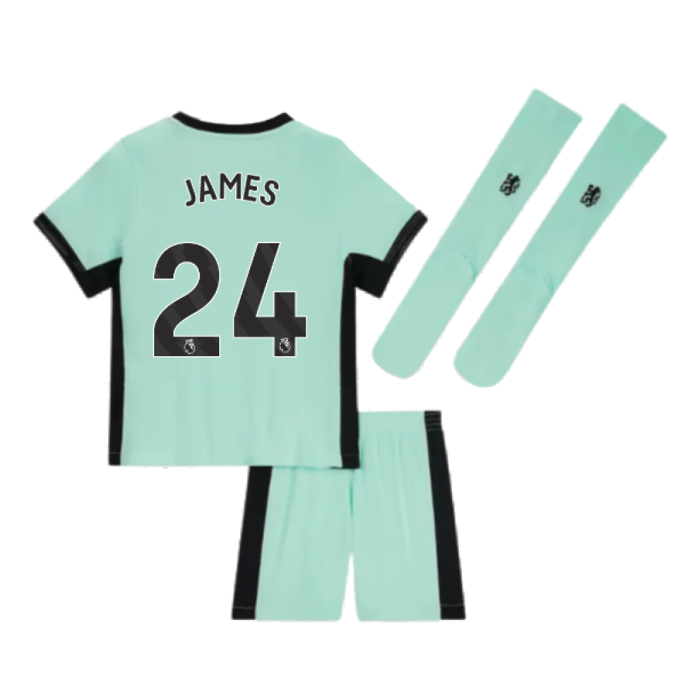 2023-2024 Chelsea Little Boys Third Mini Kit (JAMES 24)