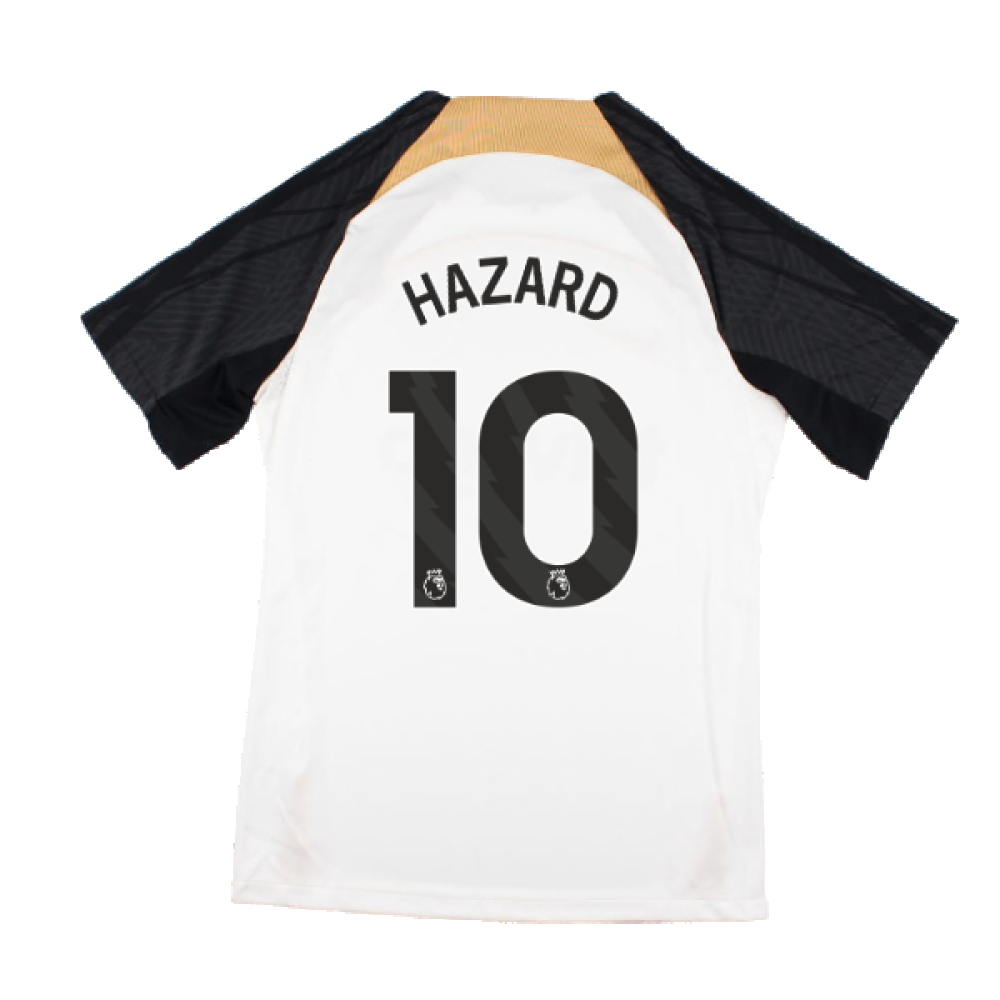 2023-2024 Chelsea Strike Training Shirt (White) (HAZARD 10)