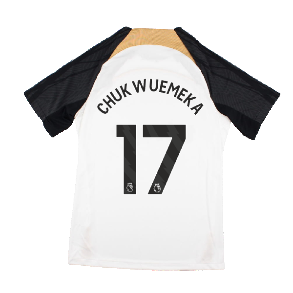 2023-2024 Chelsea Training Shirt (White) - Kids (Chukwuemeka 17)