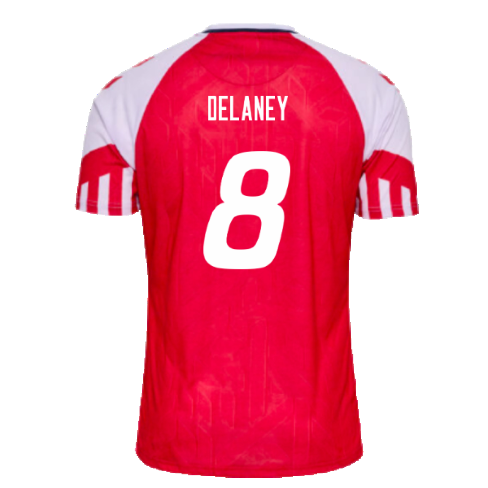 2023-2024 Denmark Home Shirt (Delaney 8)