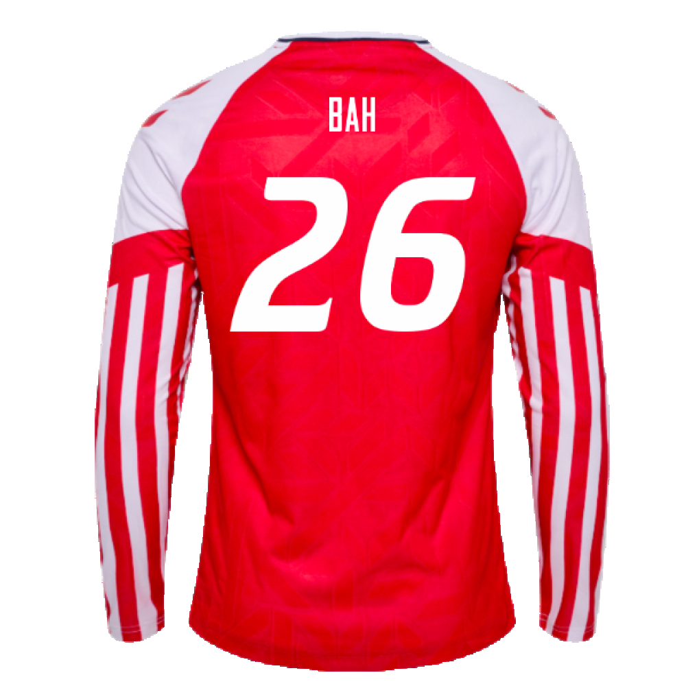 2023-2024 Denmark Long Sleeve Home Shirt (Bah 26)