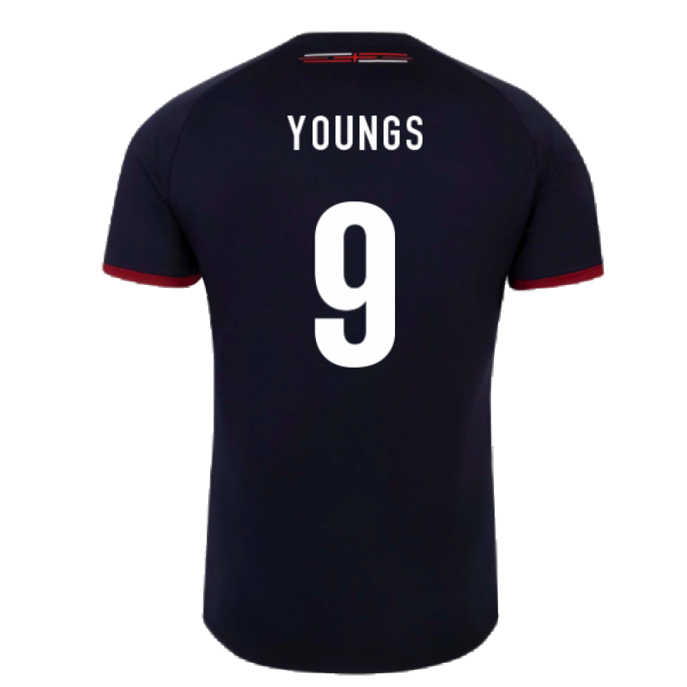 2023-2024 England Alternate Rugby Shirt (Kids) (Youngs 9)