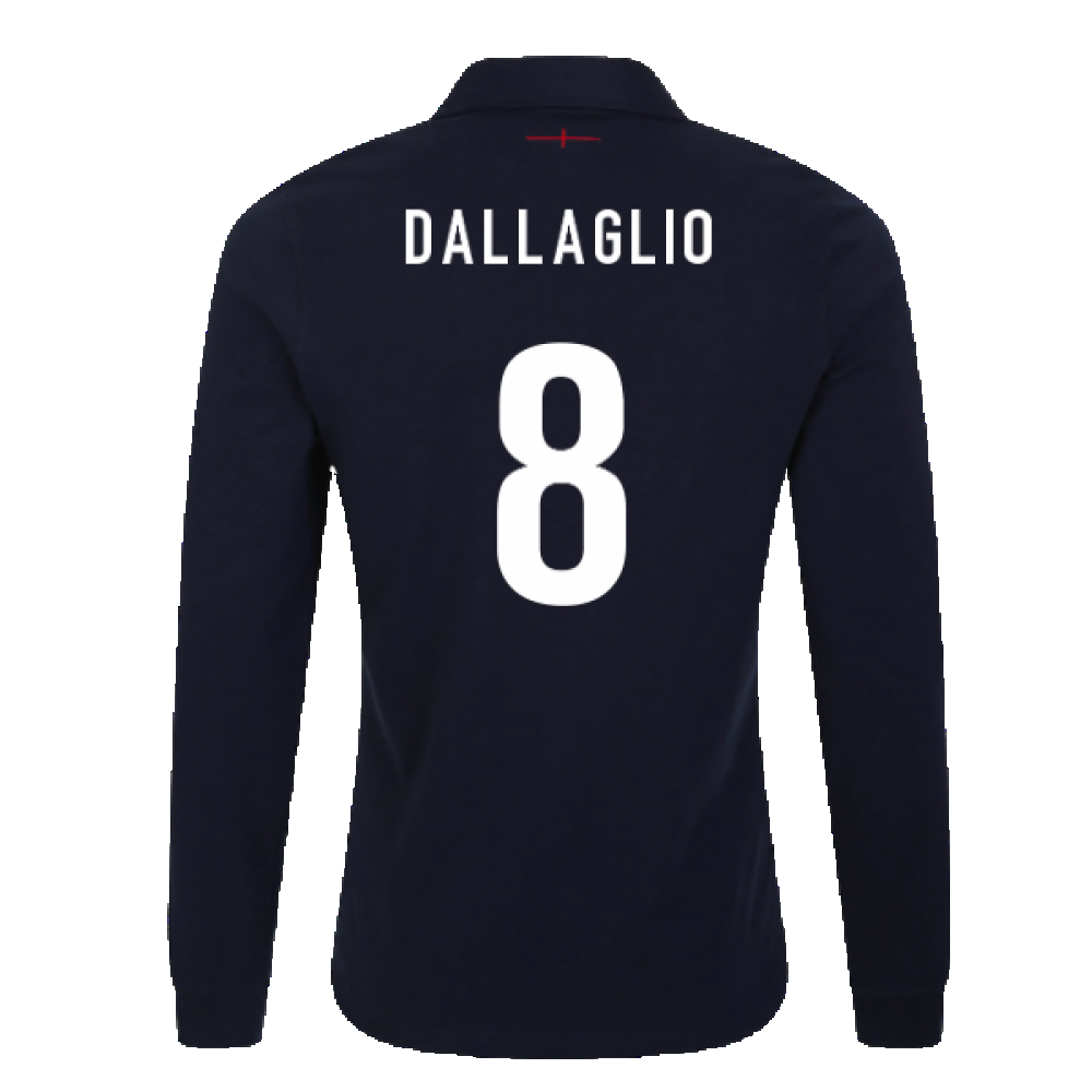 2023-2024 England Rugby Alternate LS Classic Jersey (Kids) (Dallaglio 8)