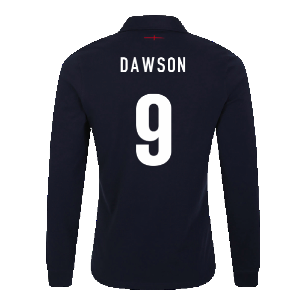 2023-2024 England Rugby Alternate LS Classic Jersey (Kids) (Dawson 9)