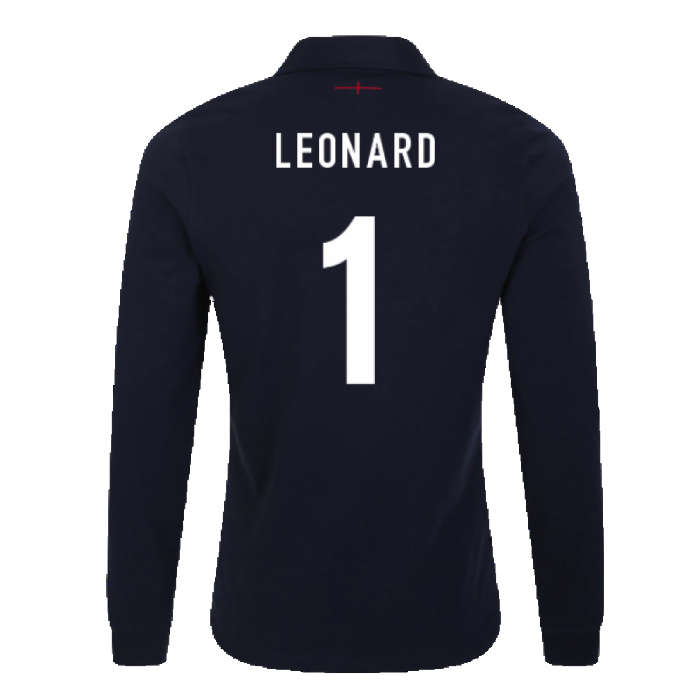 2023-2024 England Rugby Alternate LS Classic Jersey (Kids) (Leonard 1)