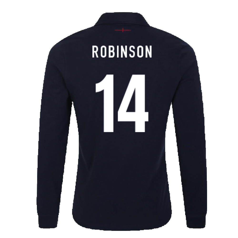 2023-2024 England Rugby Alternate LS Classic Jersey (Kids) (Robinson 14)