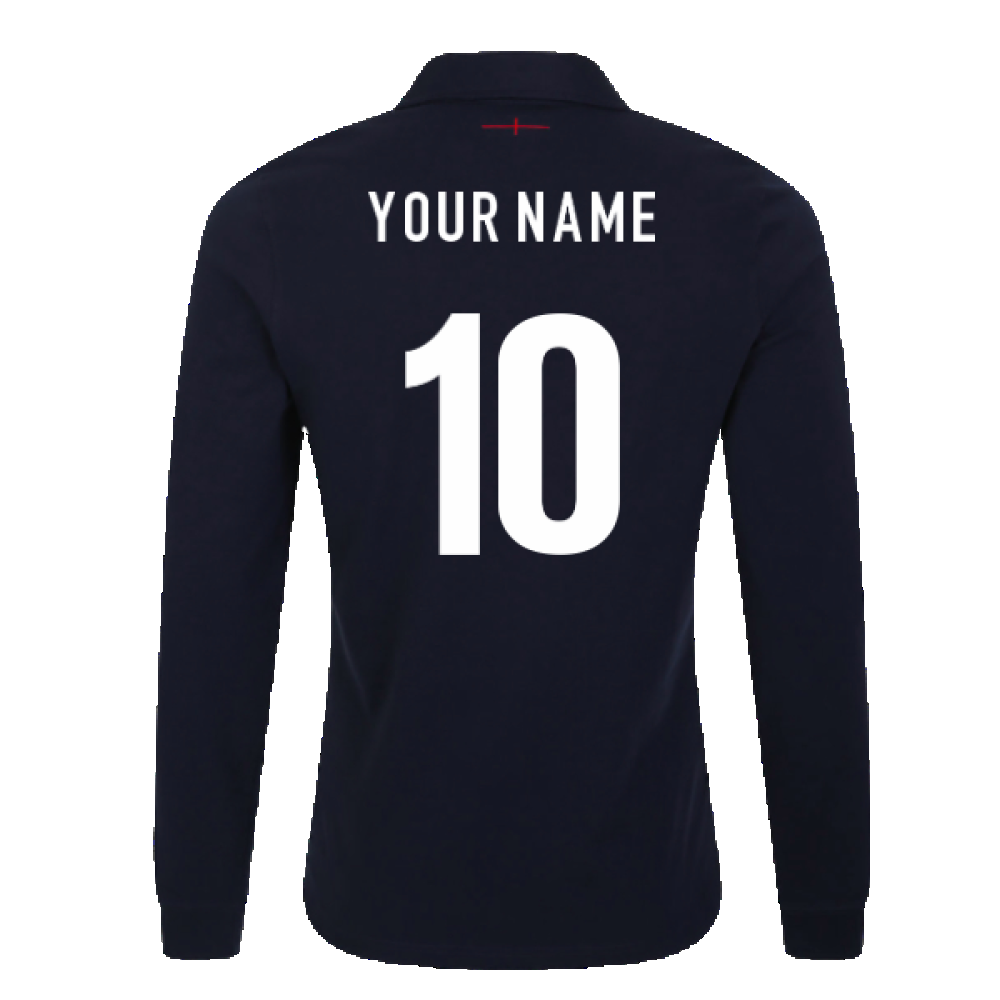 2023-2024 England Rugby Alternate LS Classic Jersey (Kids) (Your Name)